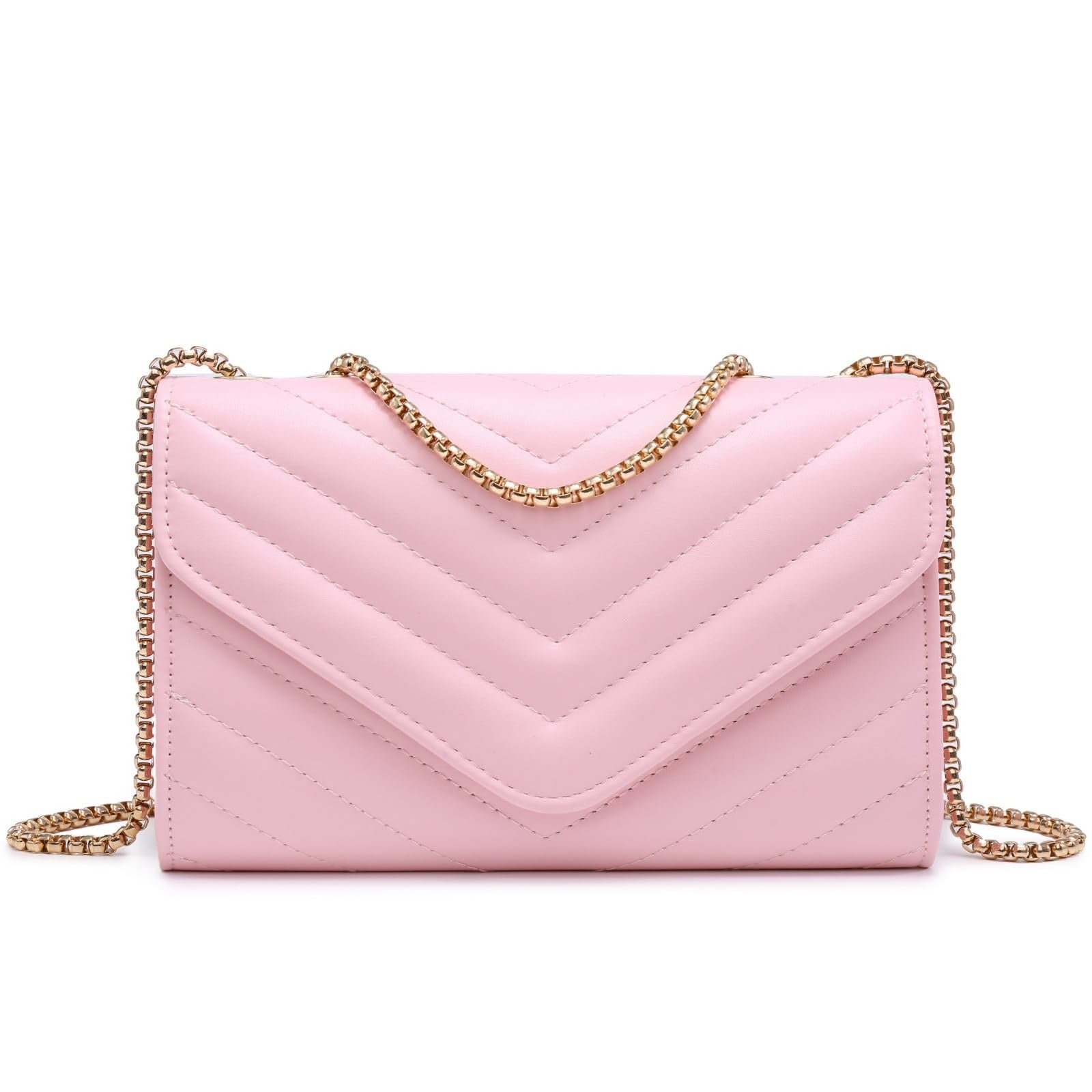 Women Small Quilted Crossbody Bags Stylish Designer Evening Bag Clutch Purses and Handbags with Chain Shoulder Strap