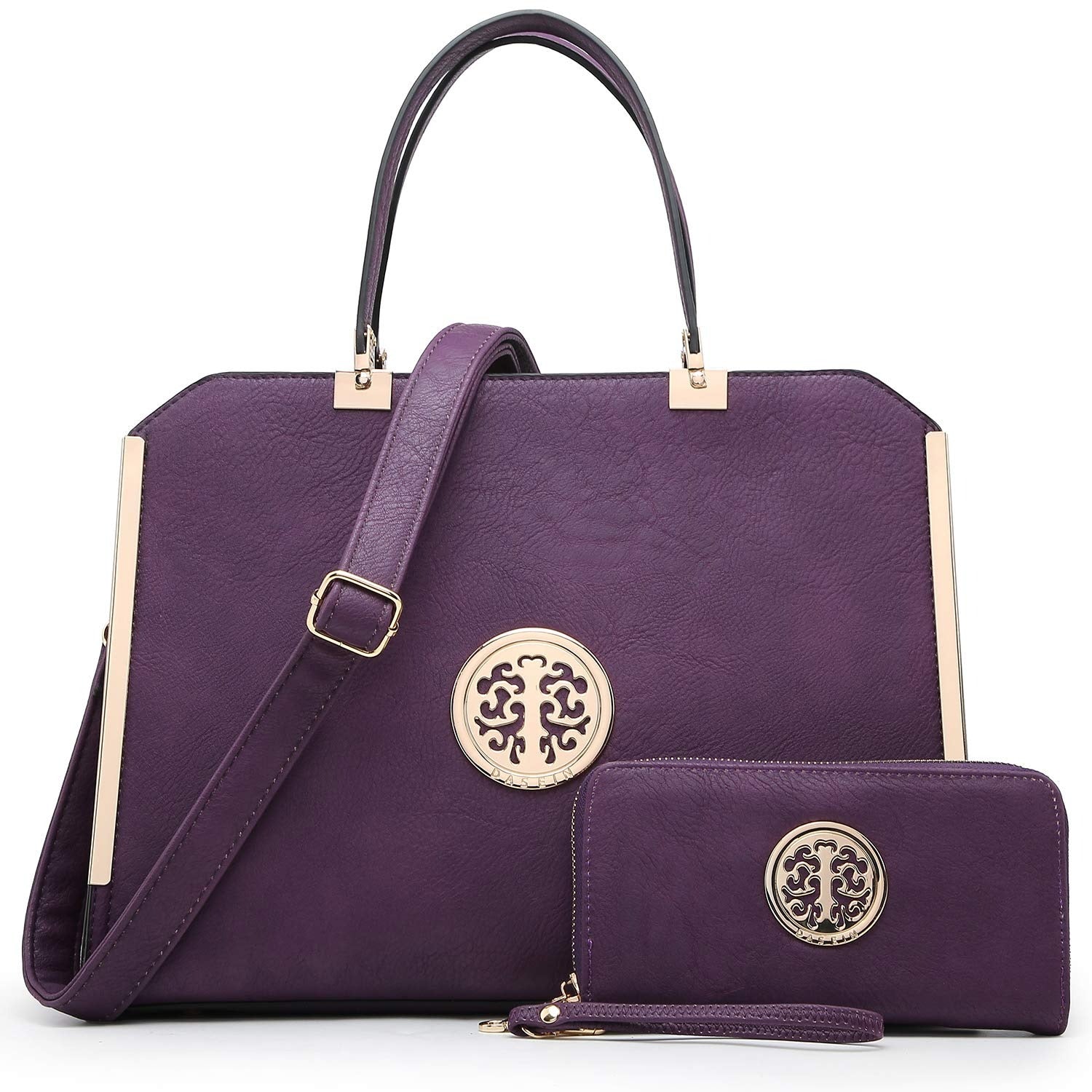 Women Purses and Handbags Top Handle Satchel Bags Large Shoulder Work Bag Tote with Wallet