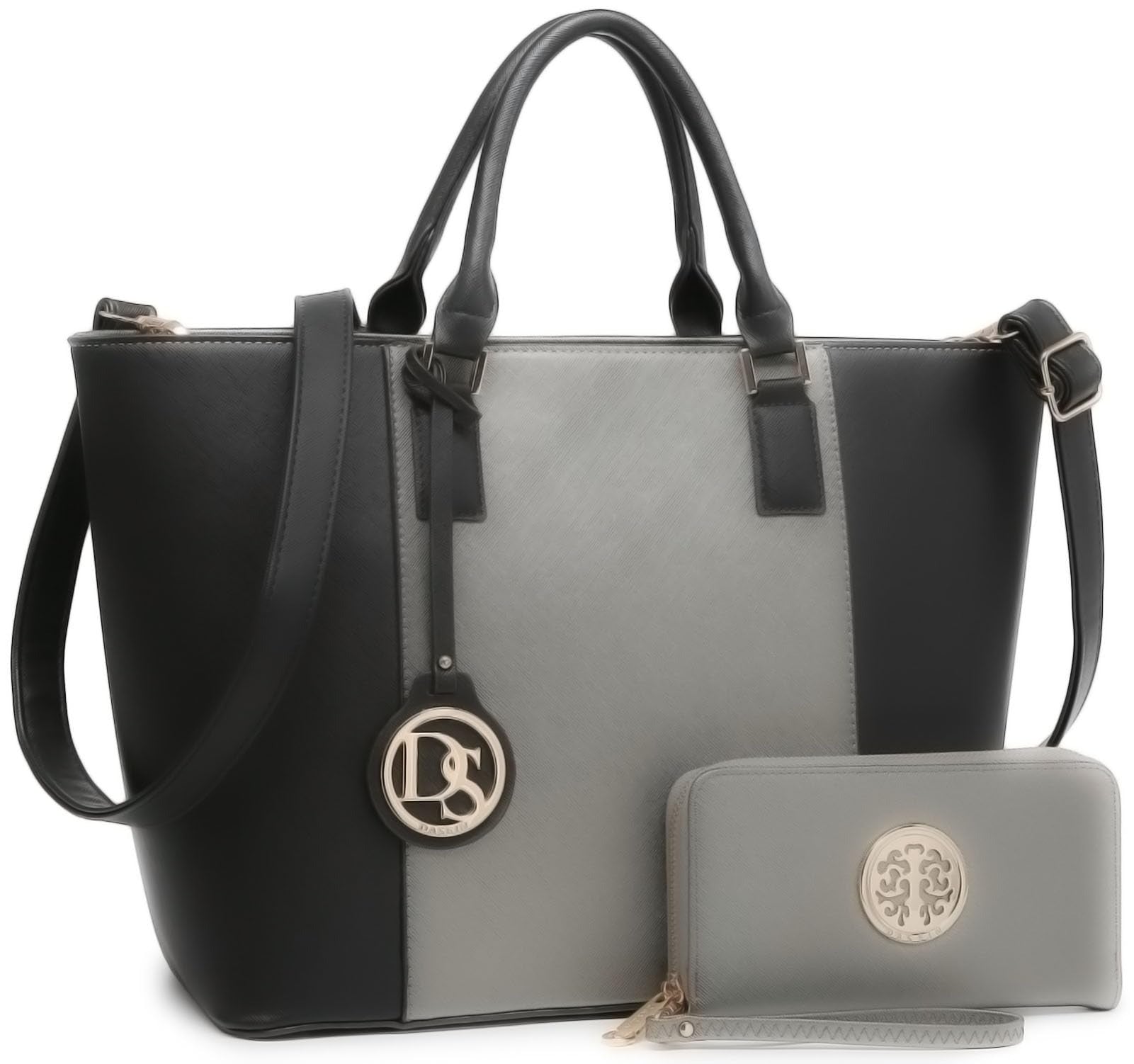 Satchel Purse Handbag for Women Large Shoulder Work Tote Bag With Matching Wallet