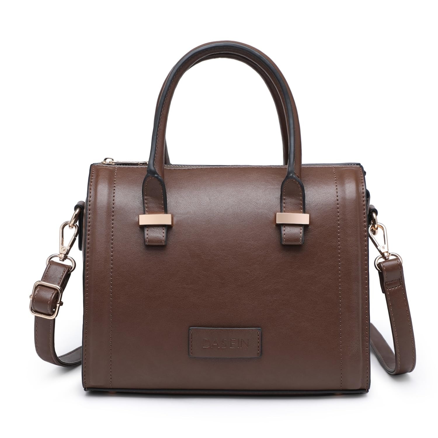Shiny Patent Faux Leather Handbags Barrel Top Handle Purse Satchel Bag Shoulder Bag for Women